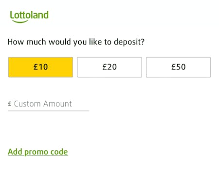 Lottoland Deposit Cashier