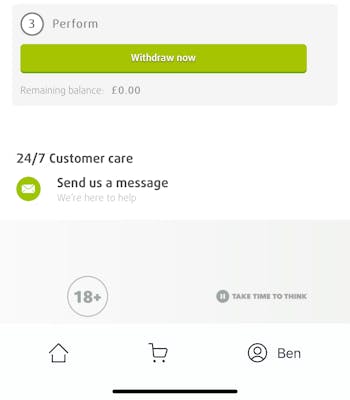 Lottoland withdrawal UK