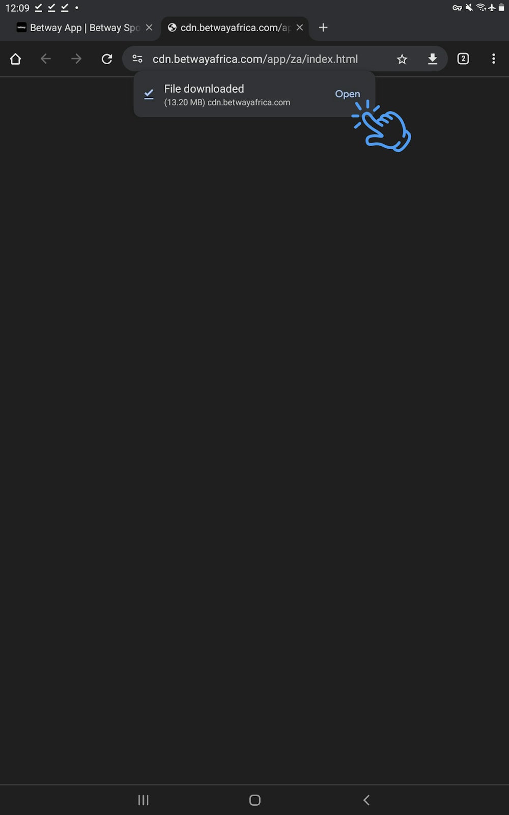 How to Install Betway App Android Step 8