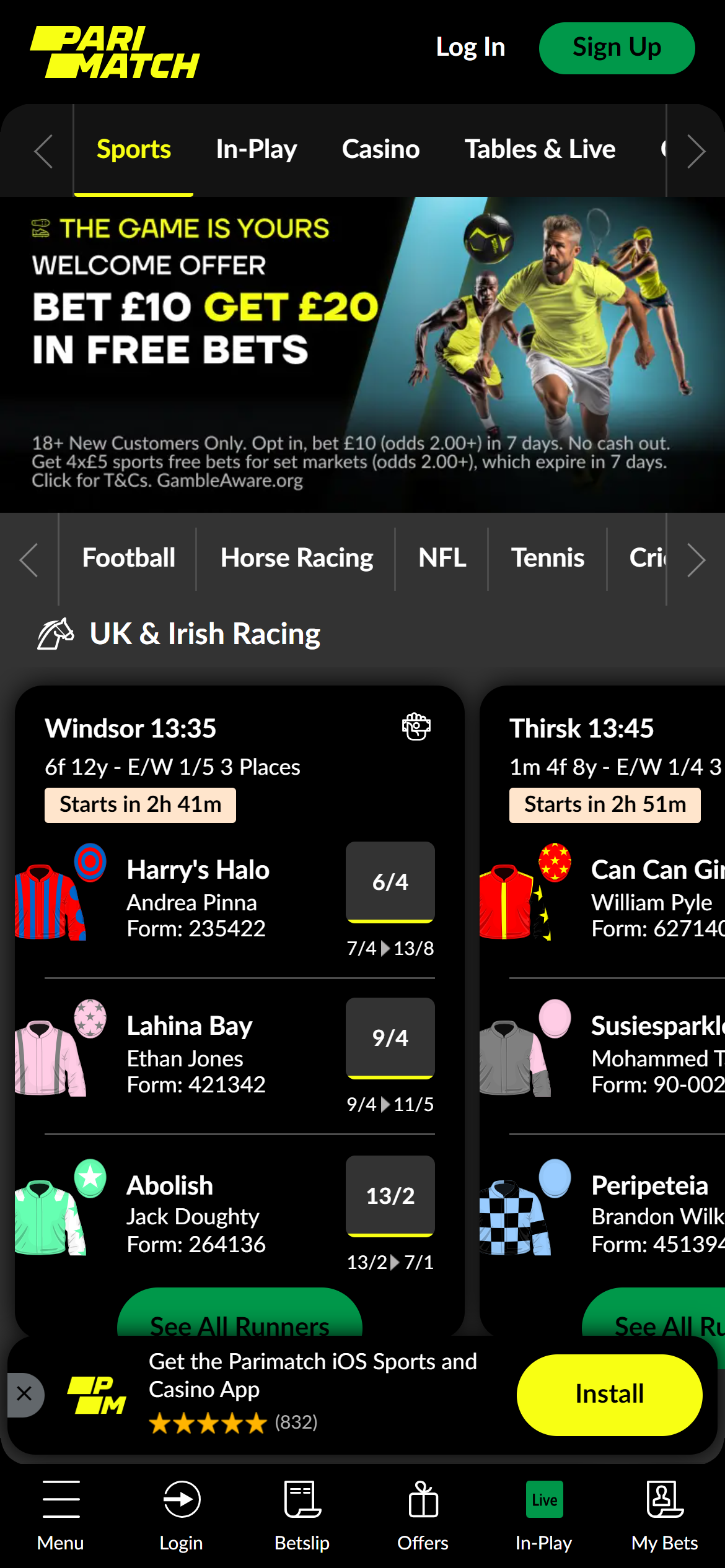 Parimatch sportsbook UK