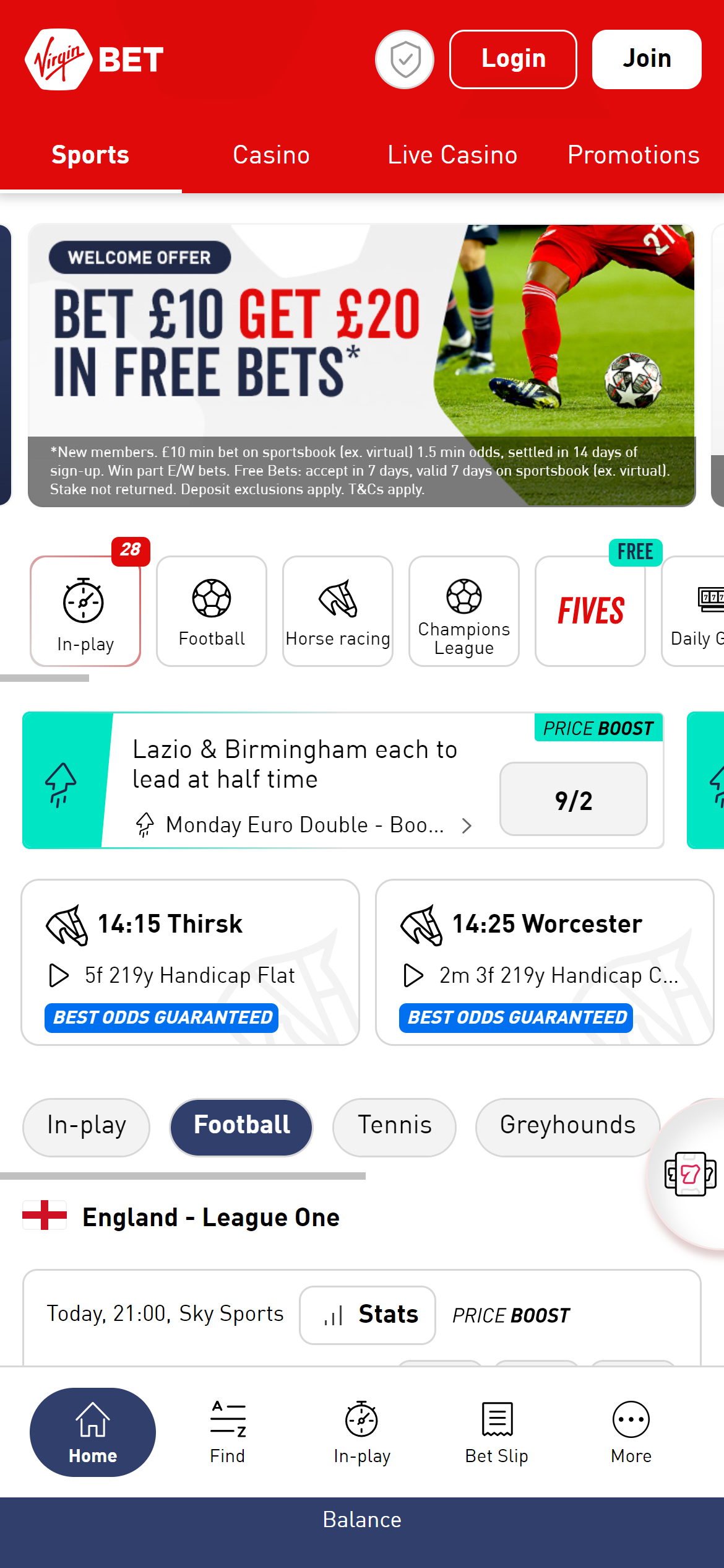Virgin Bet Sportsbook UK