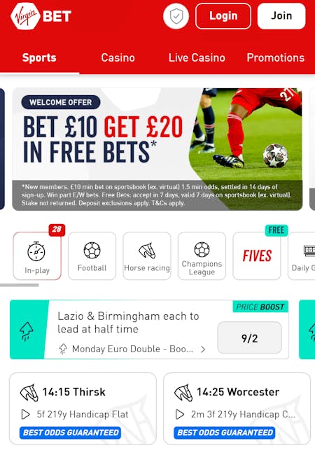 Virgin Bet Sportsbook UK