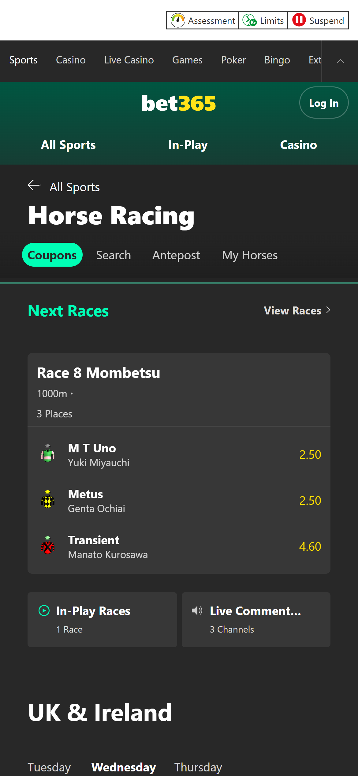 bet365 horse racing uk