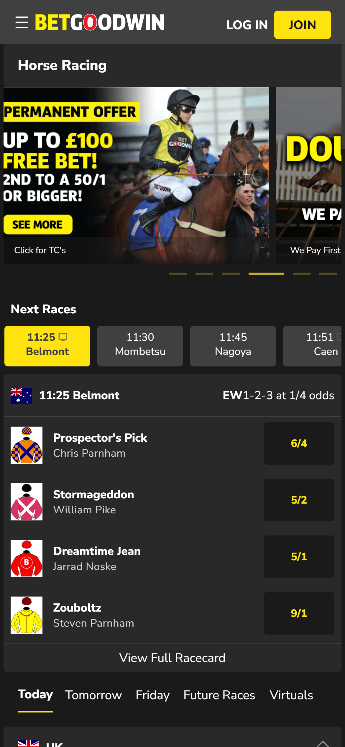 BetGoodwin horse racing uk