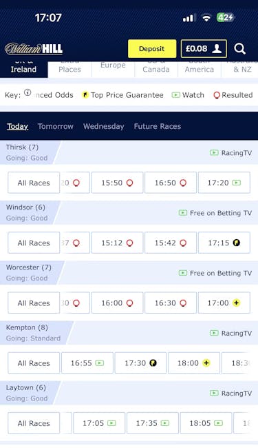 William Hill Horse Racing UK