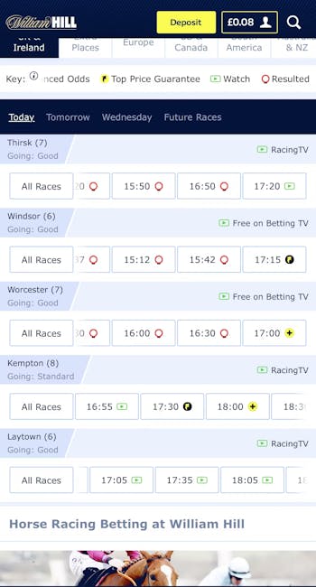 William Hill Horse Racing UK