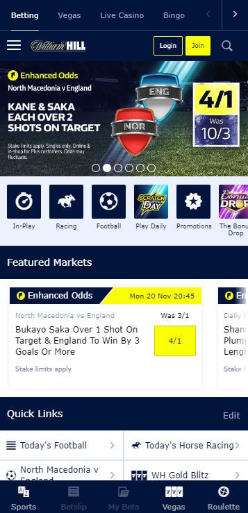 William hill UK app