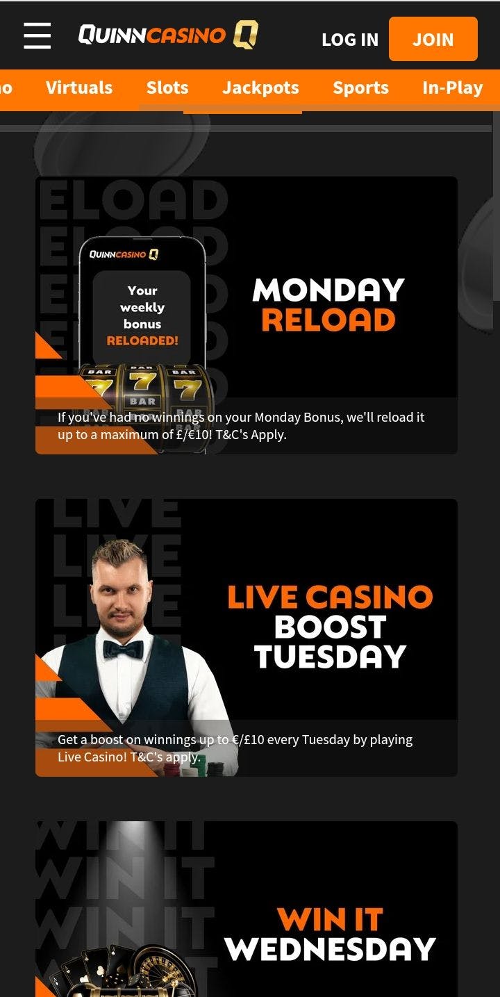 quinnbet casino promotions