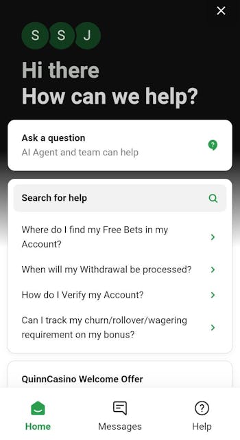 quinnbet customer support