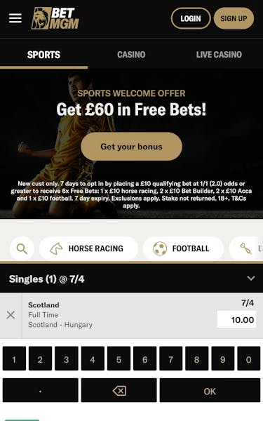 BetMGM qualifying bet UK