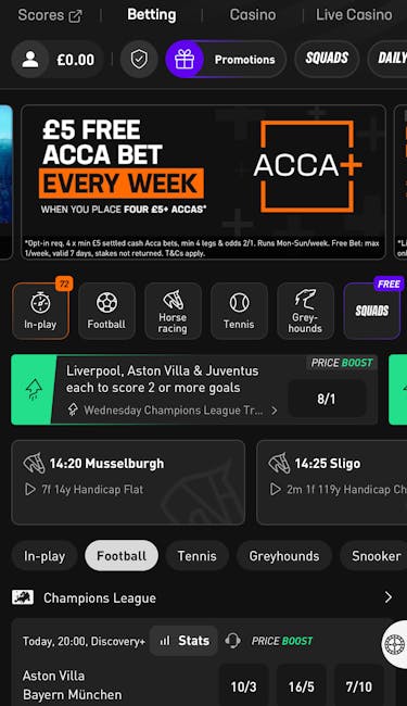 LiveScore Bet sportsbook (UK)