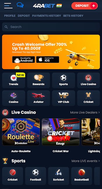 4Rabet deposit start