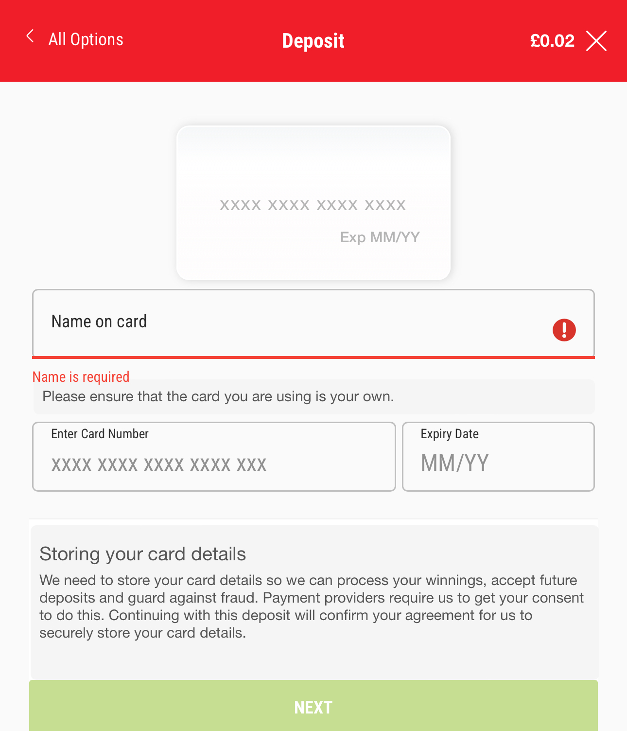 Ladbrokes Deposit 2 (UK)