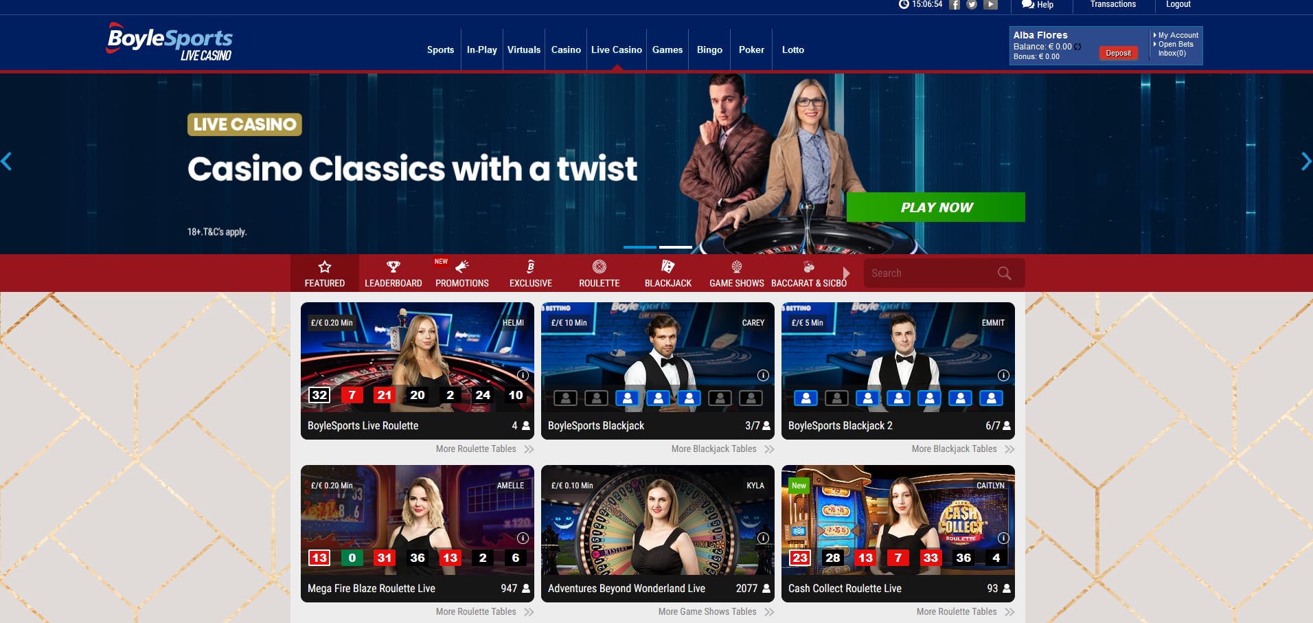 boylesports live casino