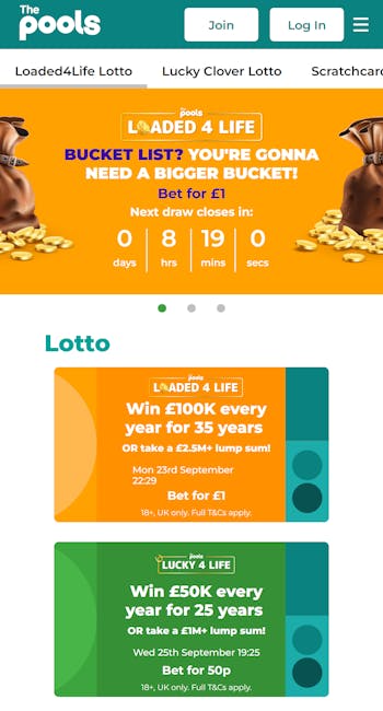 The Pools Lotto betting UK