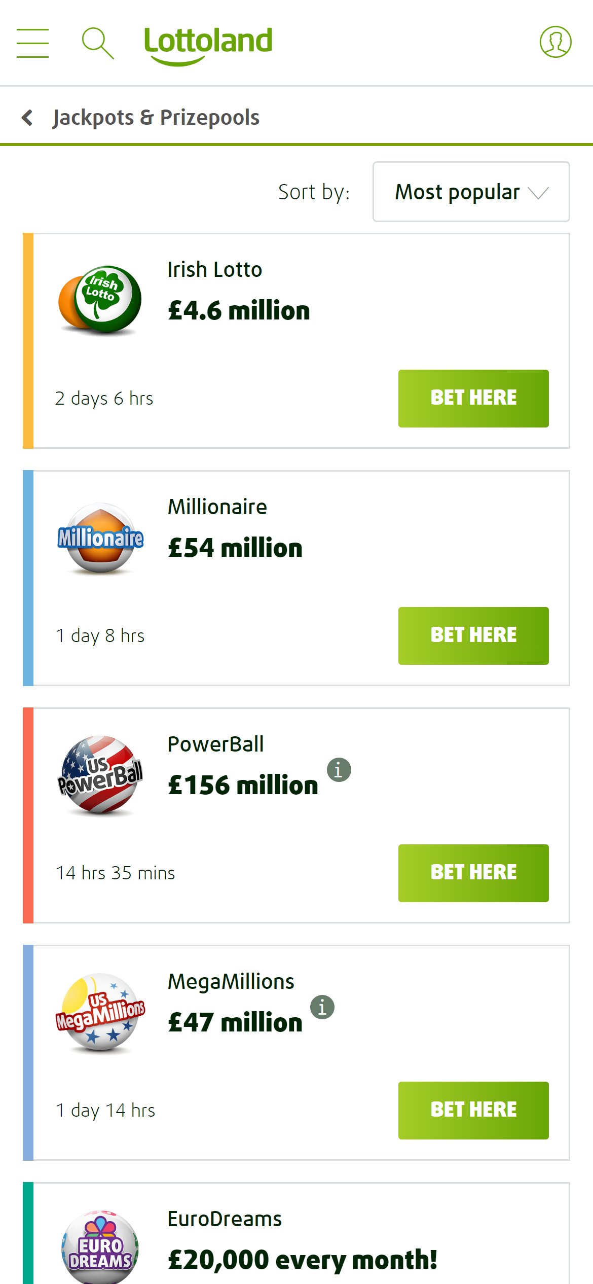 Lottoland lotto betting UK