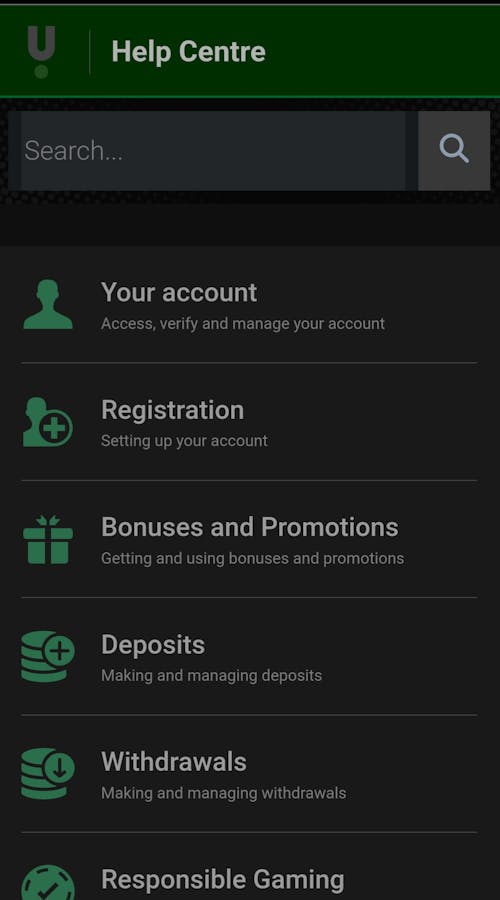 unibet help centre and faqs