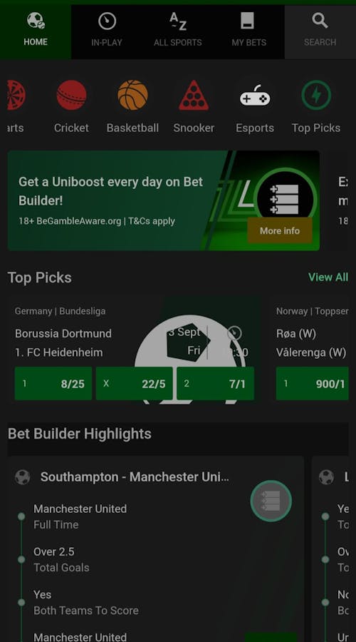 unibet betting