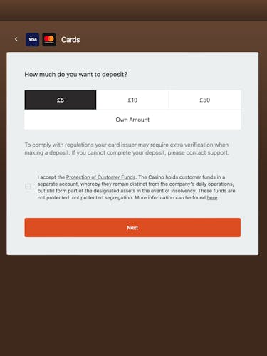 Captain Cook Casino Deposit 3 (UK)