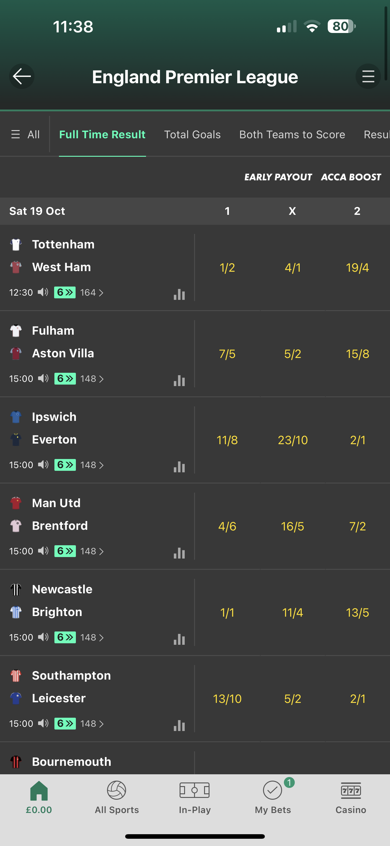 Bet365 2UP promotion (UK)