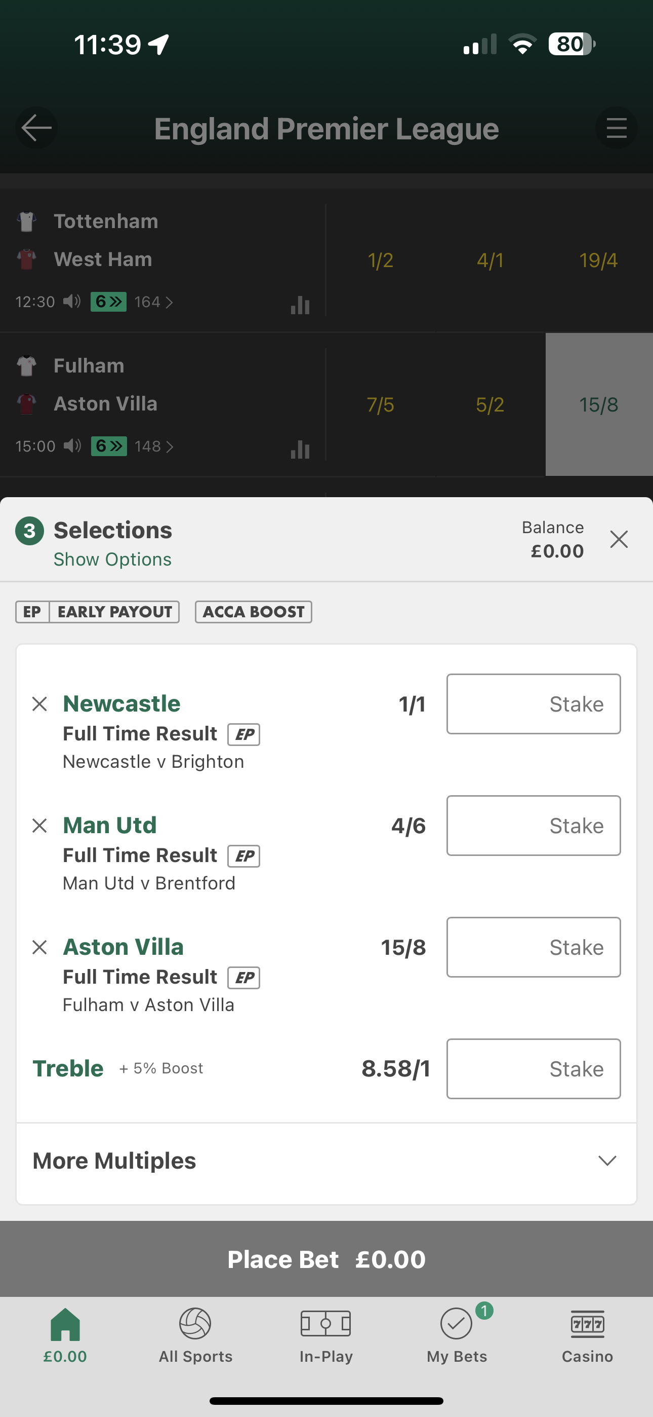 Bet365 2UP promotion (UK)