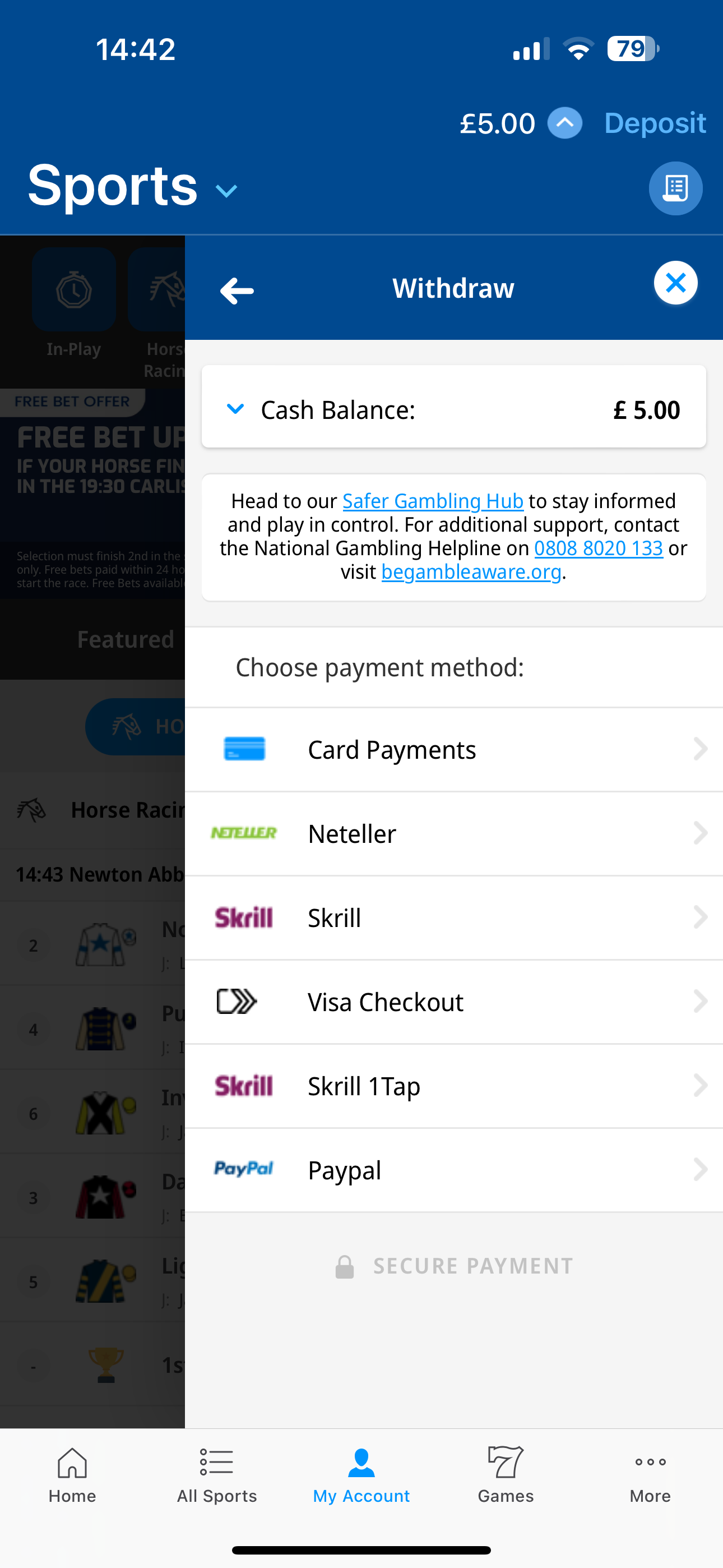 Betfred Withdraw 2 (UK)