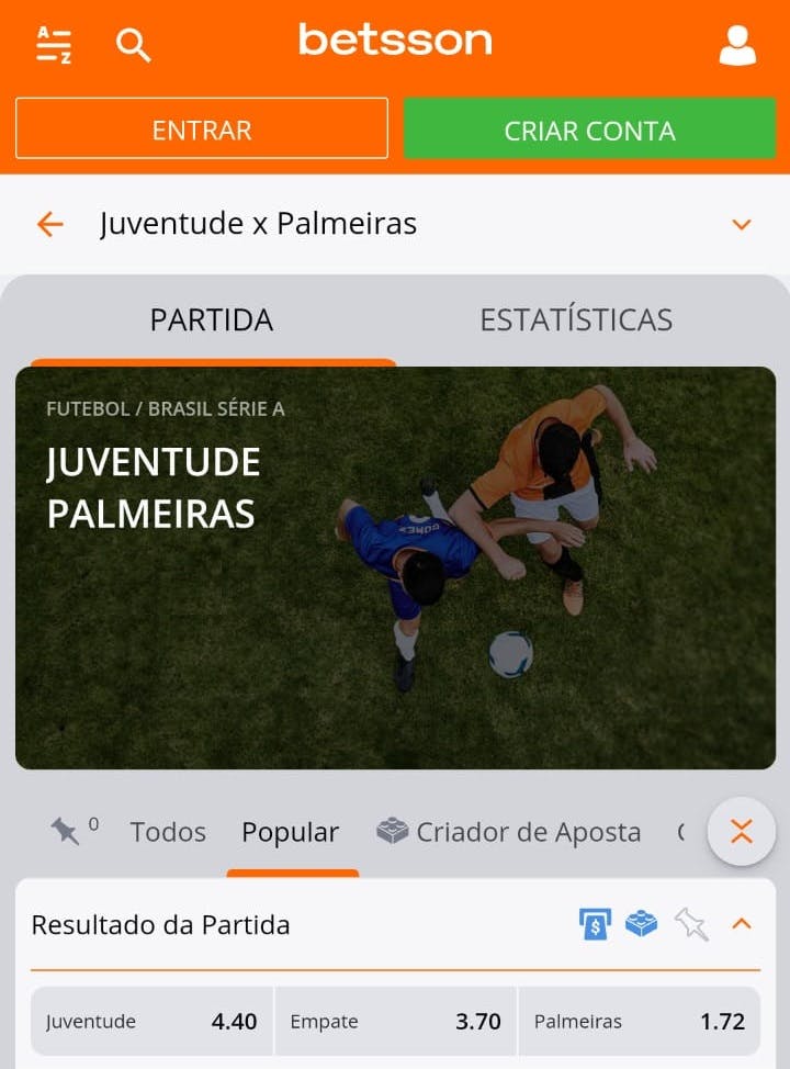 Betsson Brasil futebol