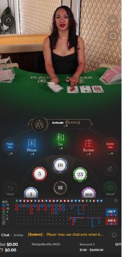 live casino games at batery win casino