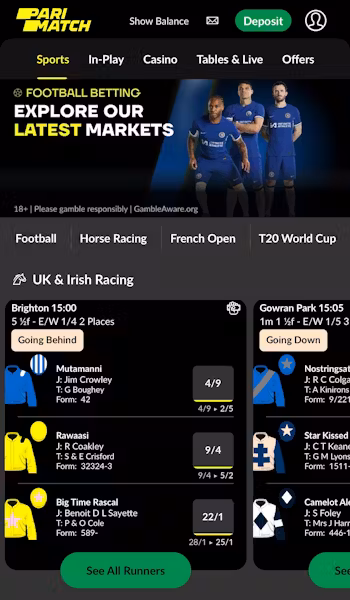 Parimatch Deposit 1 (UK)