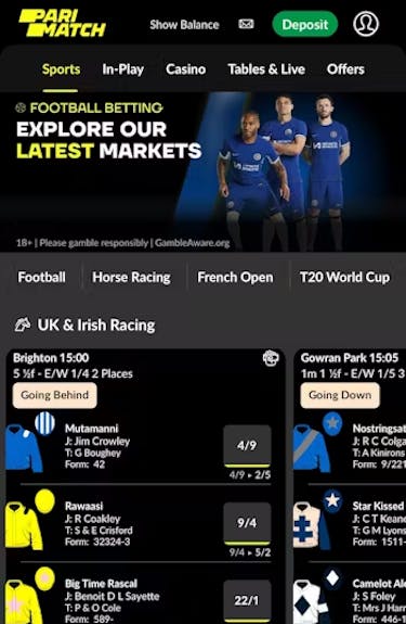 Parimatch Deposit 1 (UK)