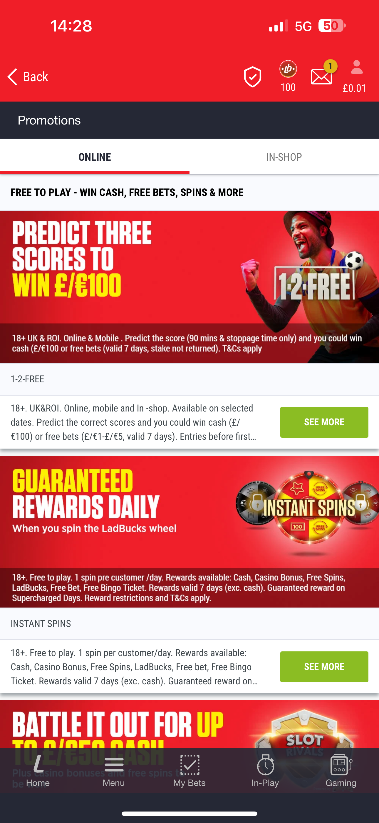 Ladbrokes 1-2-Free 1 (UK)
