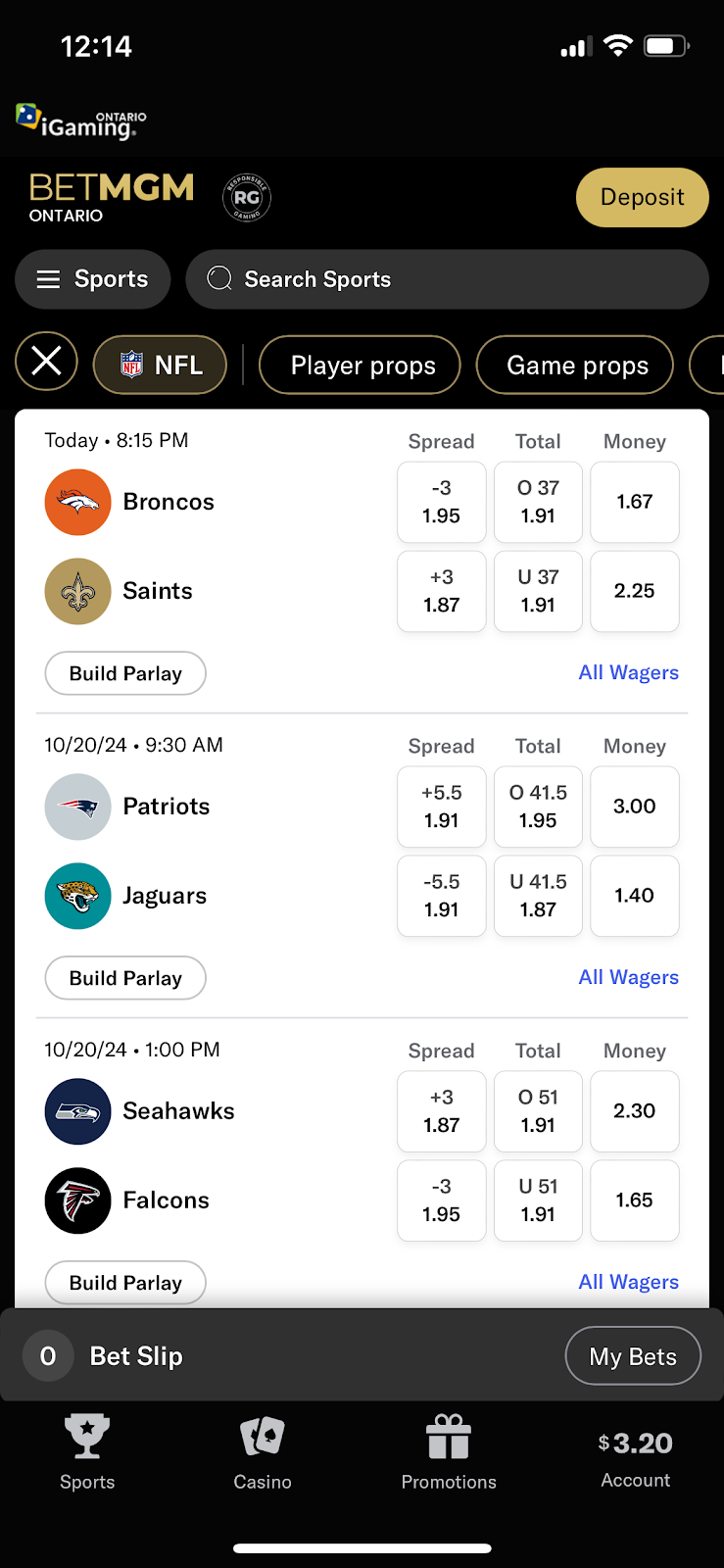 betmgm betslip step 2