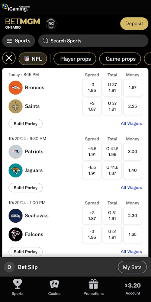 betmgm betslip step 2