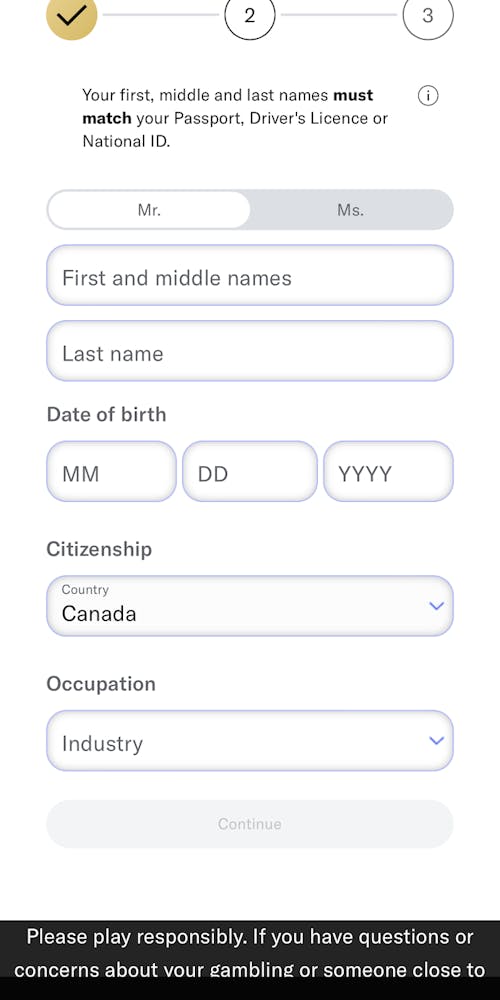 how to register at betmgm step 2
