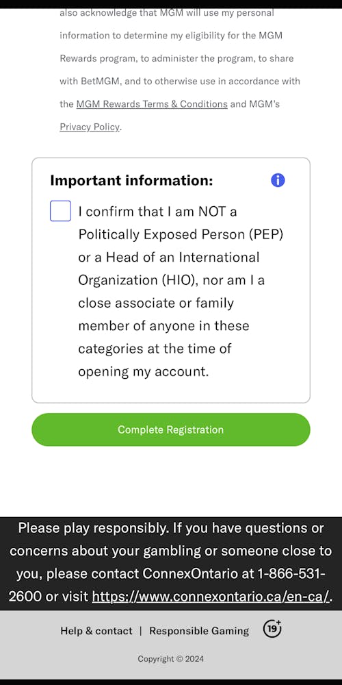 how to register at betmgm step 4