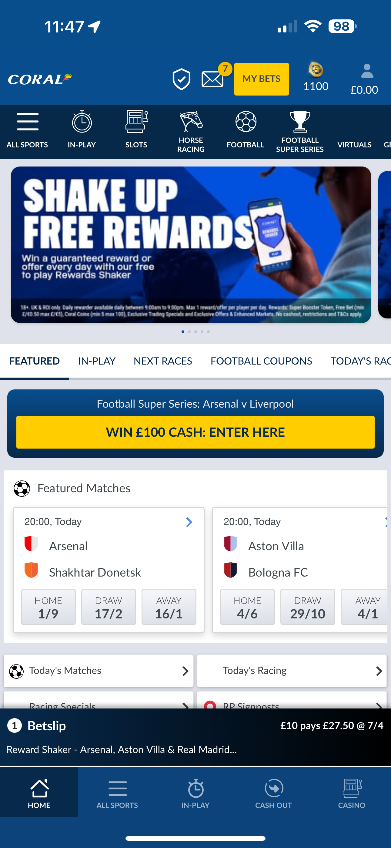 Coral Rewards Shaker 1 (UK)