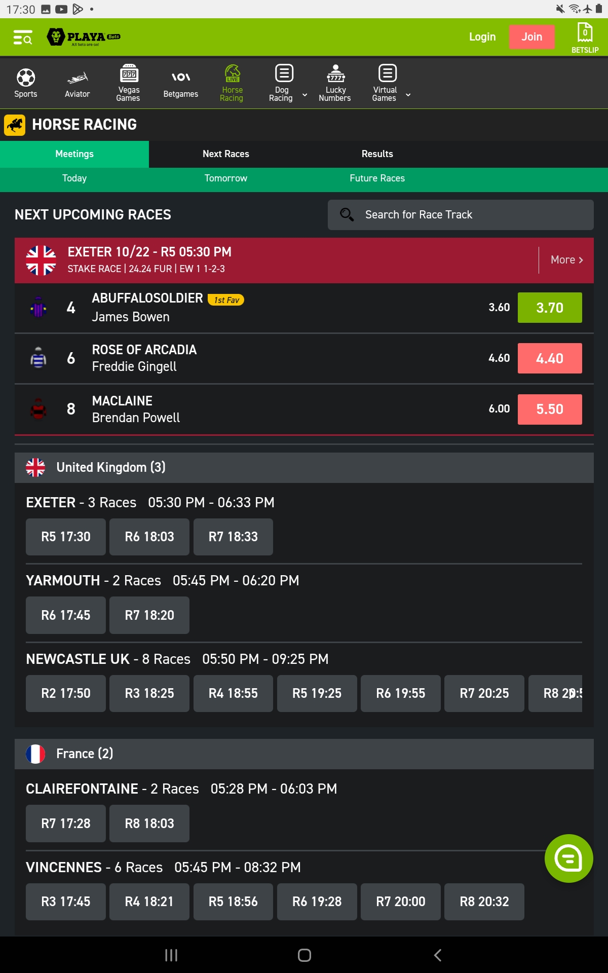 Playabets Android App4