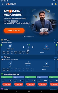 Mostbet India Android App2