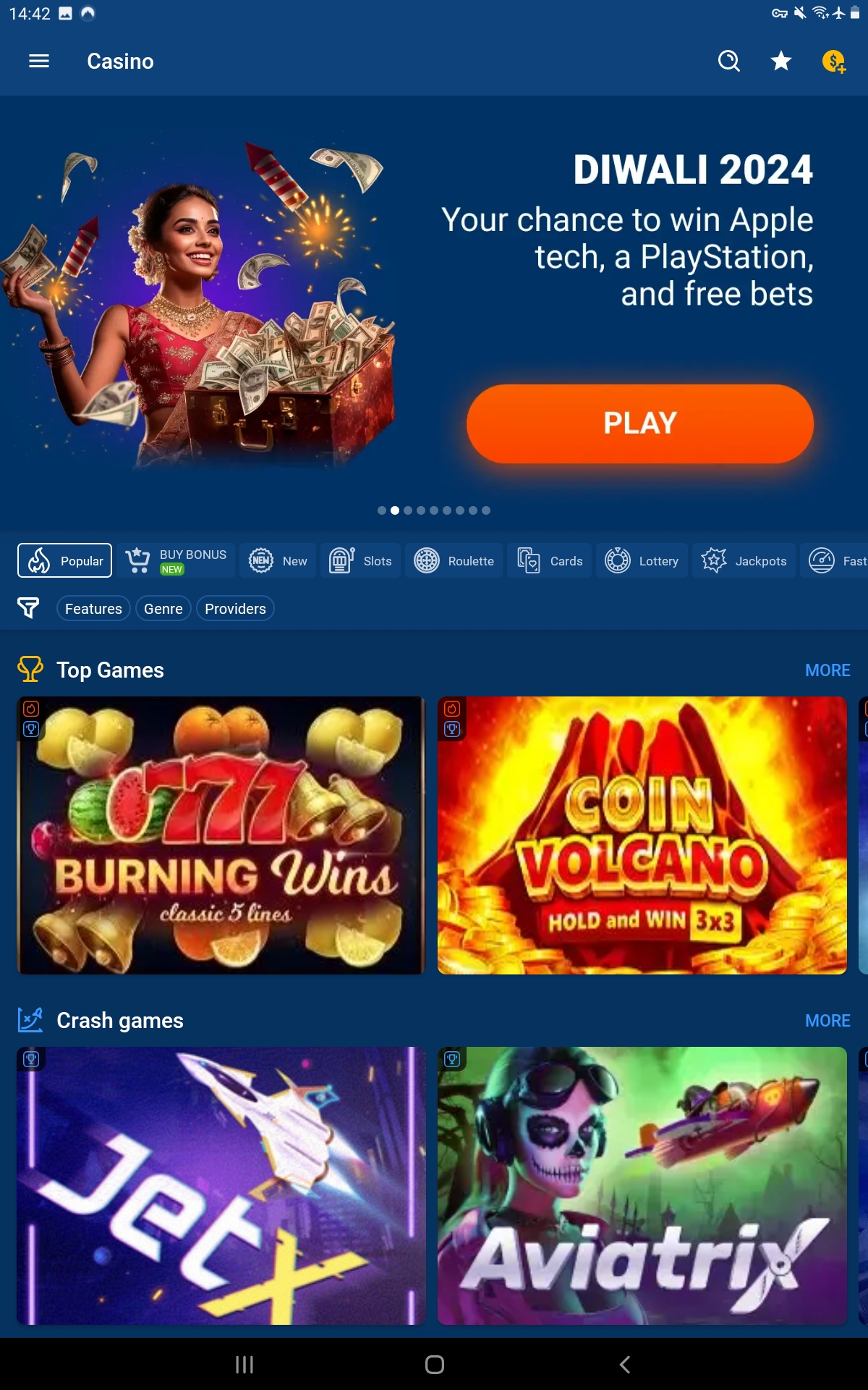 Mostbet India Android App6