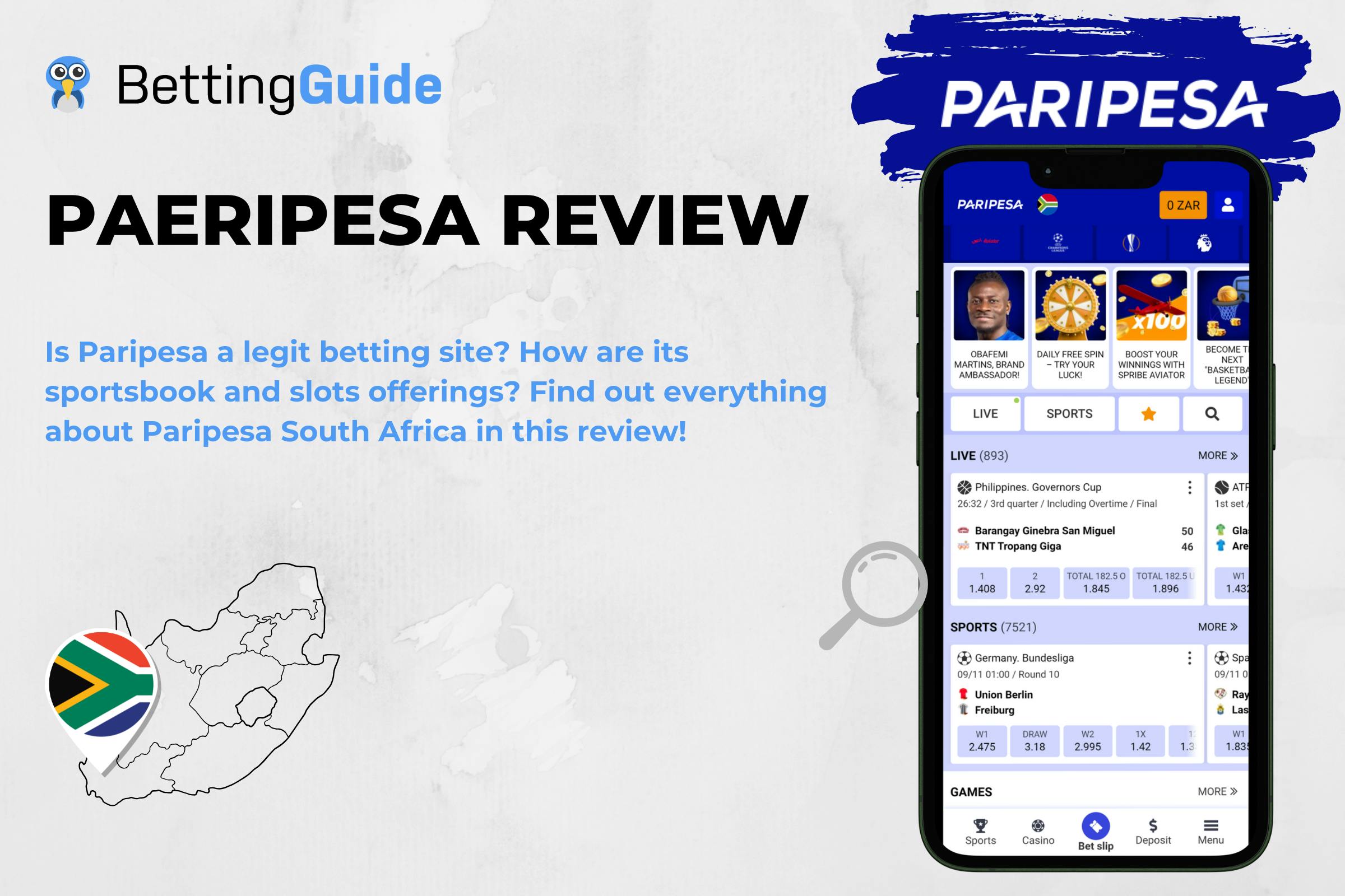 Paripesa South Africa Review