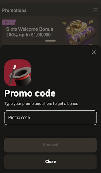 Parimatch promo code
