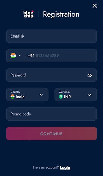 BlueChip registration 2 India