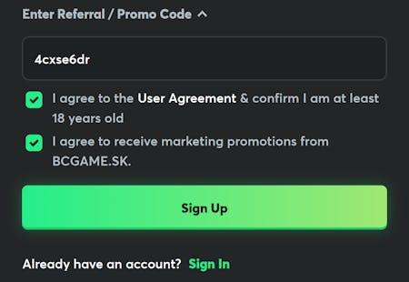 BC.Game registration 2 India