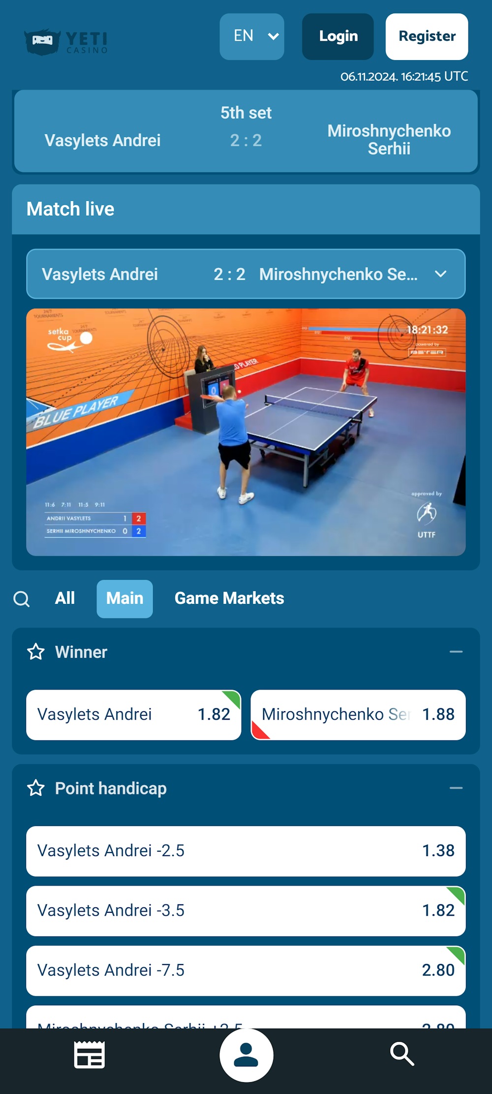 Yeti Casino Live Stream