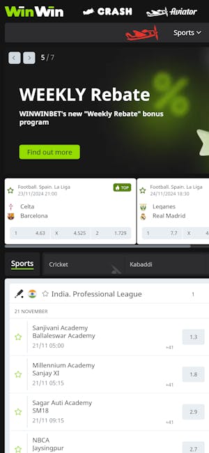 WinWin india betting site