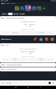 Sportsbet.io App Android 1