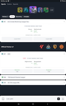 Sportsbet.io App Android 1