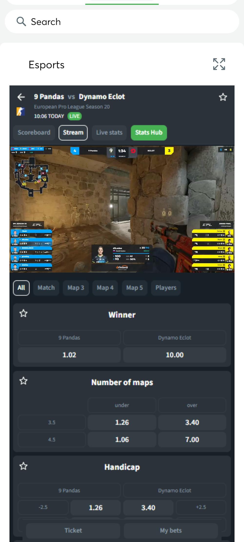 Sportsbet.io Esports