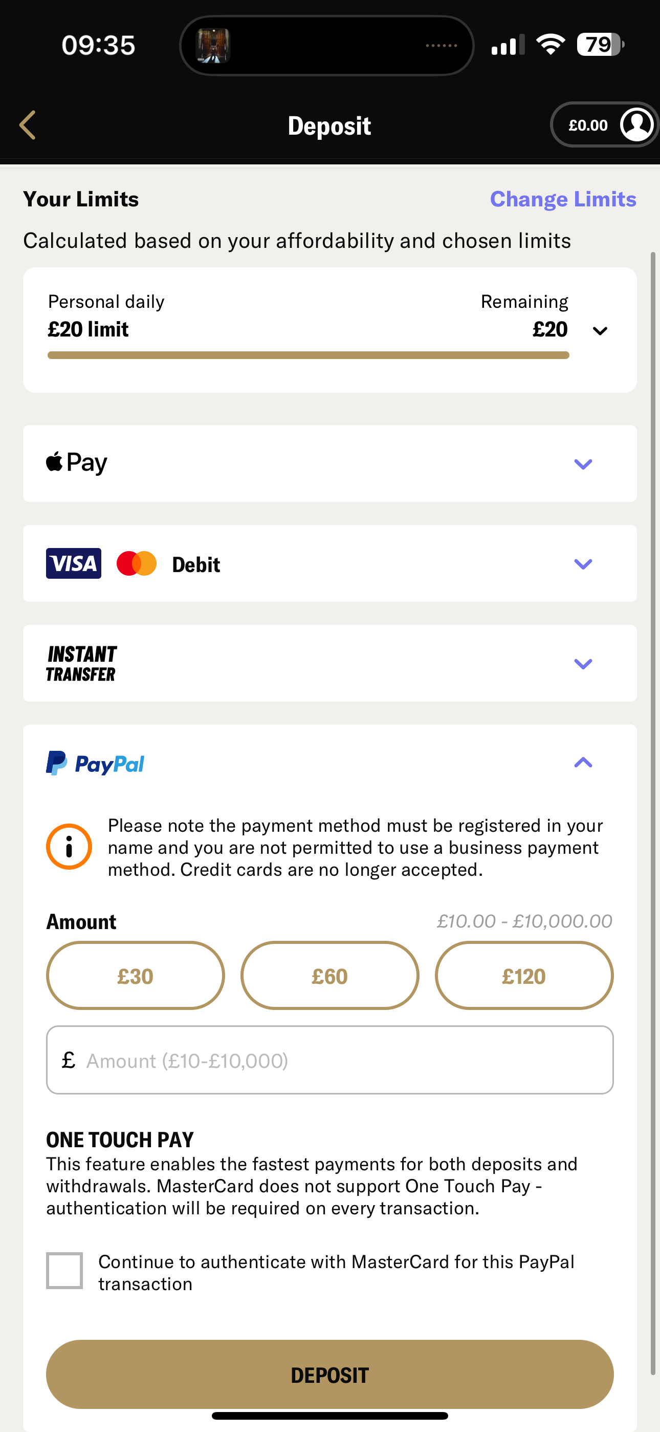 BetMGM PayPal (UK)