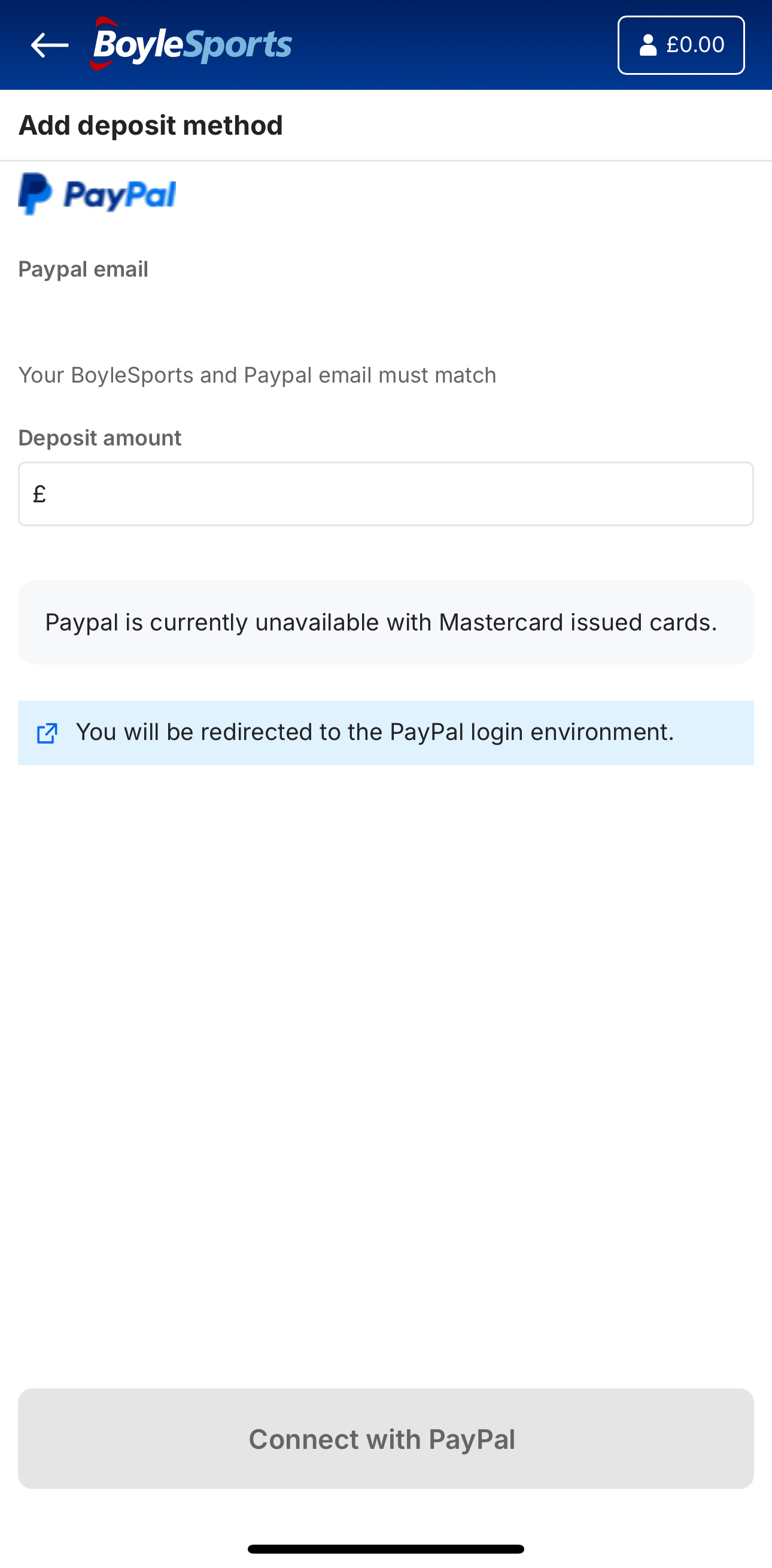 BoyleSports PayPal (UK)